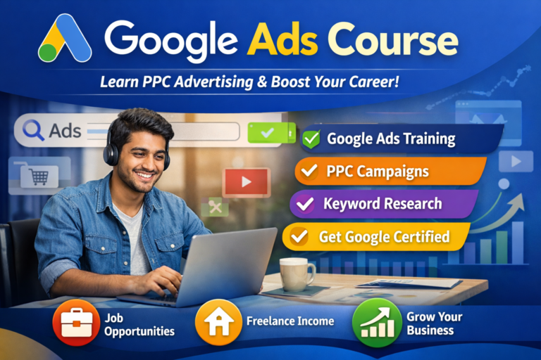 Google Ads course training with practical PPC advertising and certification