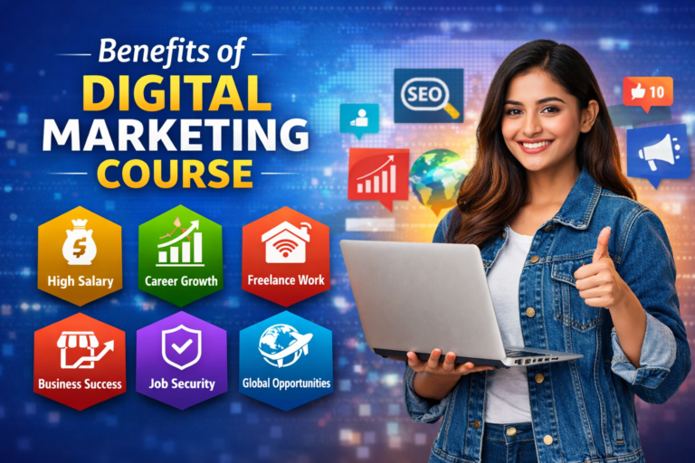 Digital marketing services including SEO, social media marketing, and online advertising